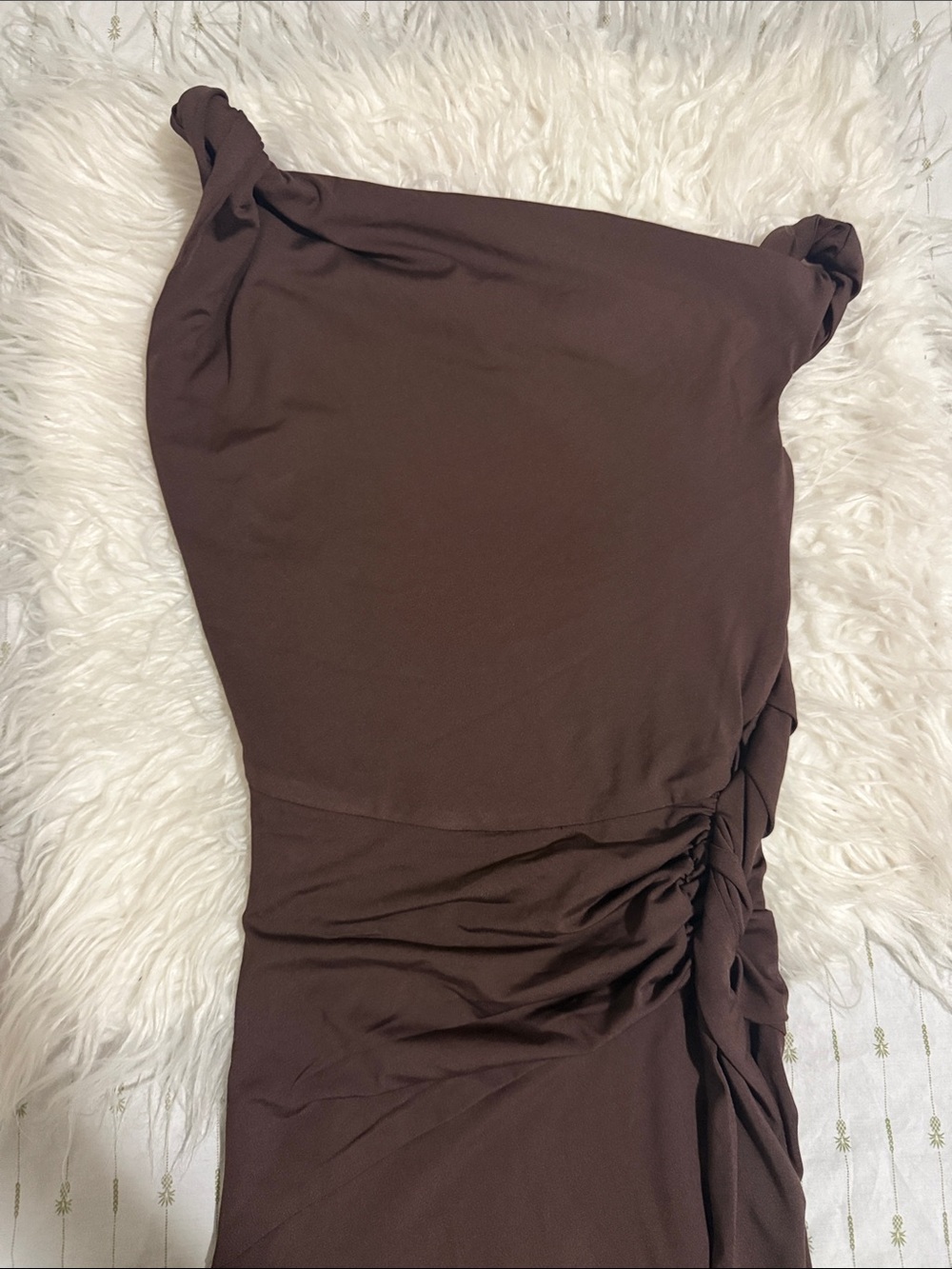 SNDYS Cassidy Twist Mini Dress- Chocolate
